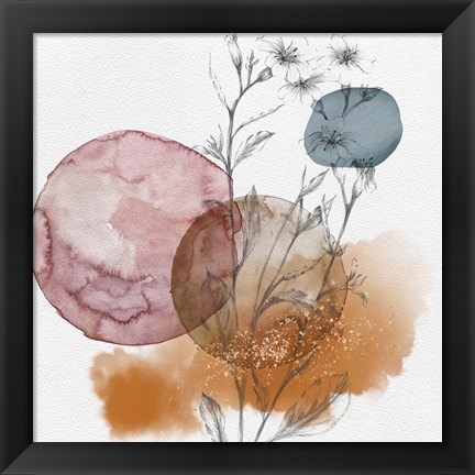 Framed Abstract Flower Composition III Print