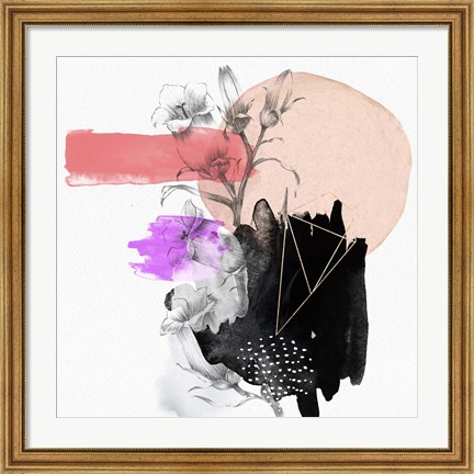 Framed Abstract Composition Print