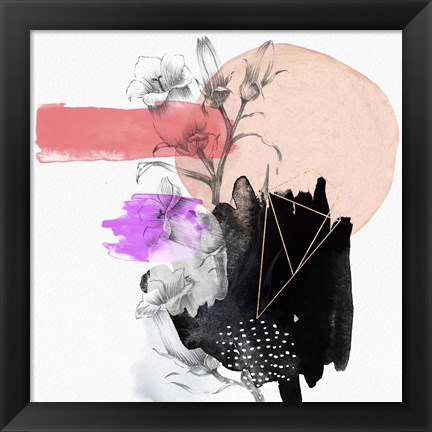 Framed Abstract Composition Print