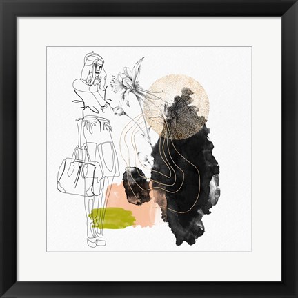 Framed Flower Girl Composition II Print