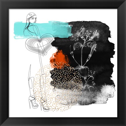 Framed Flower Girl Composition IV Print