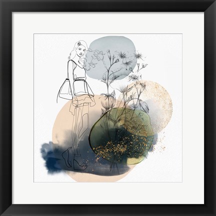Framed Flower Girl I Print