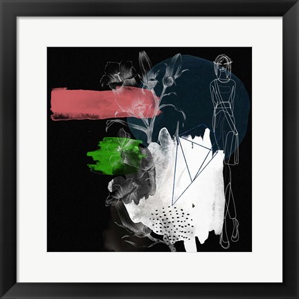 Framed Night Flower Girl Print