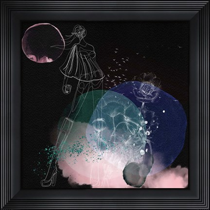 Framed Dream of a Flower Girl Print