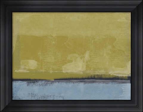 Framed Abstract Ochre Print