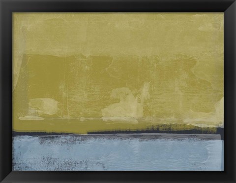 Framed Abstract Ochre Print