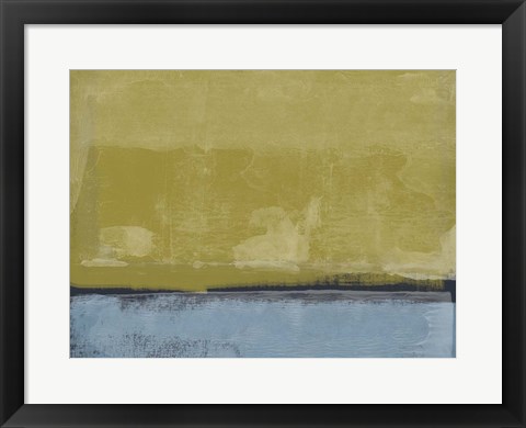 Framed Abstract Ochre Print