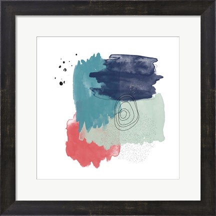 Framed Abstract Watercolor Composition Print