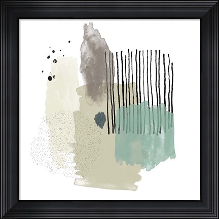Framed Abstract Watercolor Composition II Print