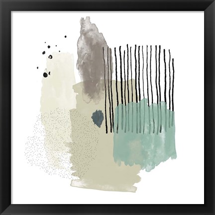 Framed Abstract Watercolor Composition II Print