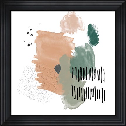 Framed Abstract Watercolor Composition III Print
