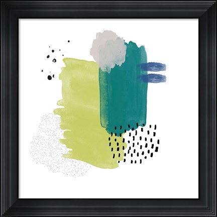 Framed Abstract Watercolor Composition IV Print