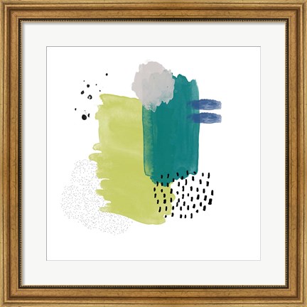 Framed Abstract Watercolor Composition IV Print