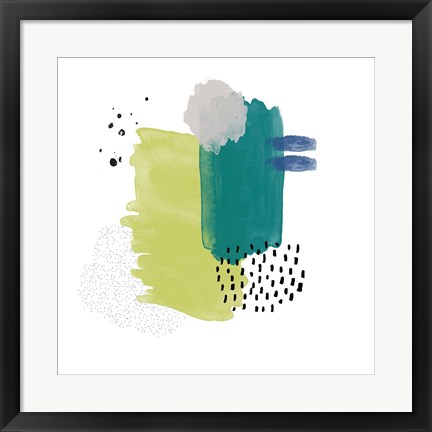 Framed Abstract Watercolor Composition IV Print