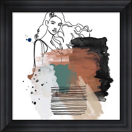 Framed Modern Abstract I Print