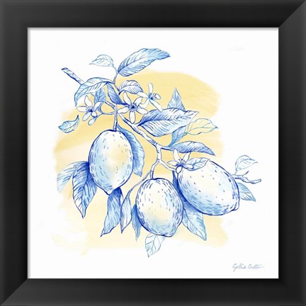 Framed Mediterranean Breezes IV Print