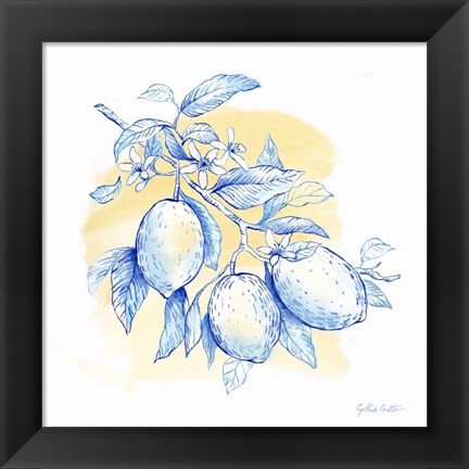 Framed Mediterranean Breezes IV Print