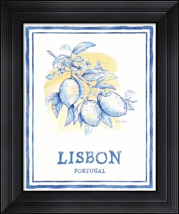 Framed Mediterranean Breezes VI Print