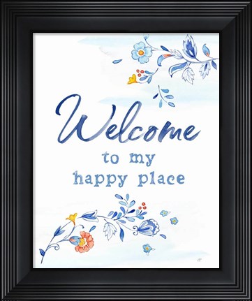 Framed Mediterranean Breezes IX Print