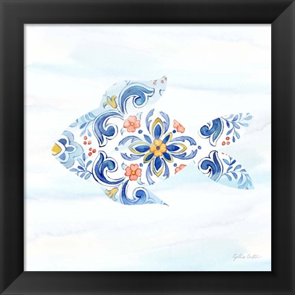 Framed Mediterranean Breezes XIII Print