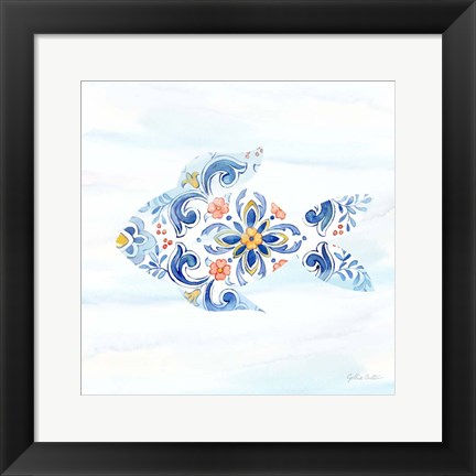 Framed Mediterranean Breezes XIII Print