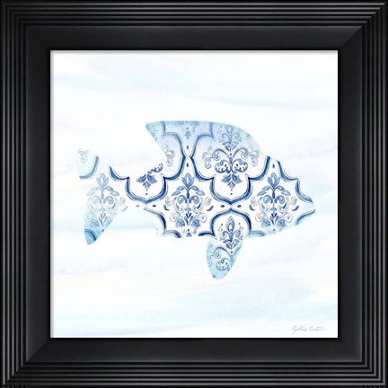 Framed Mediterranean Breezes XIV Print