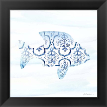 Framed Mediterranean Breezes XIV Print