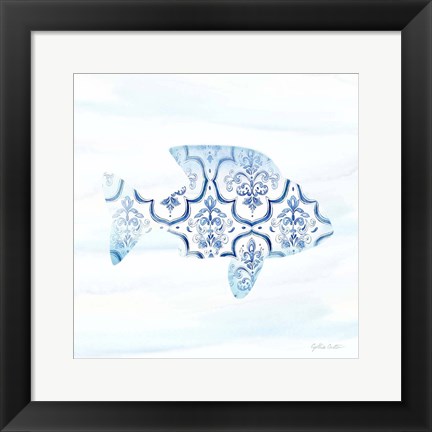 Framed Mediterranean Breezes XIV Print