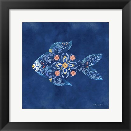 Framed Mediterranean Breezes XV Print