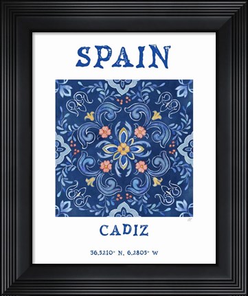 Framed Mediterranean Breezes XVII Print