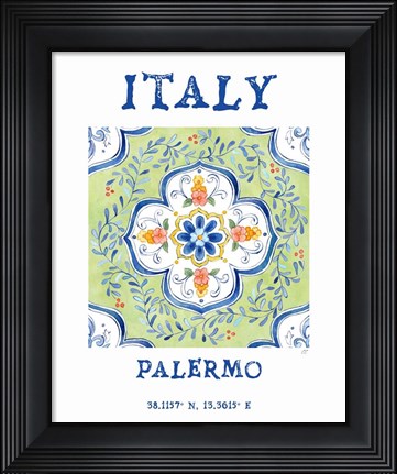 Framed Mediterranean Breezes XVIII Print