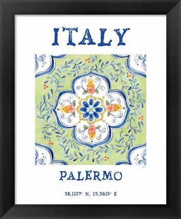 Framed Mediterranean Breezes XVIII Print