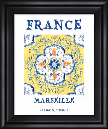 Framed Mediterranean Breezes XIX Print