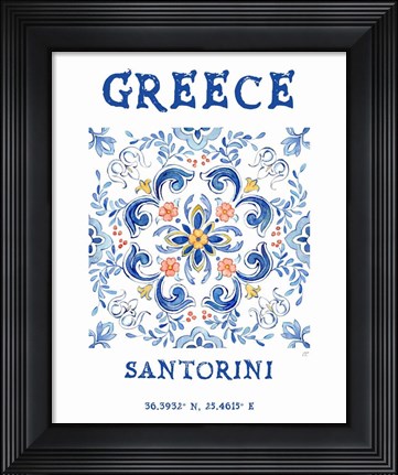 Framed Mediterranean Breezes XX Print