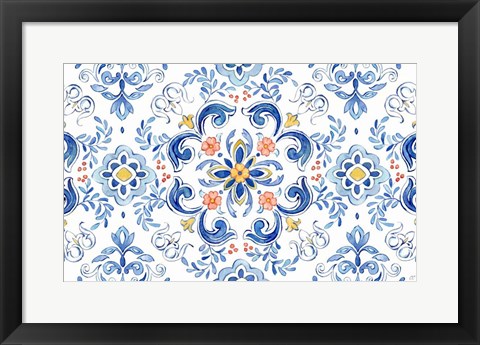 Framed Mediterranean Breezes XXI Print