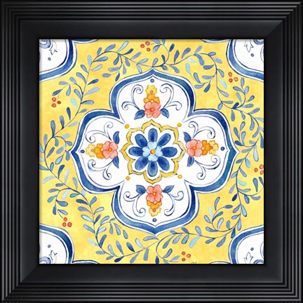 Framed Mediterranean Breezes XXIV Print