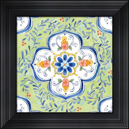 Framed Mediterranean Breezes XXV Print