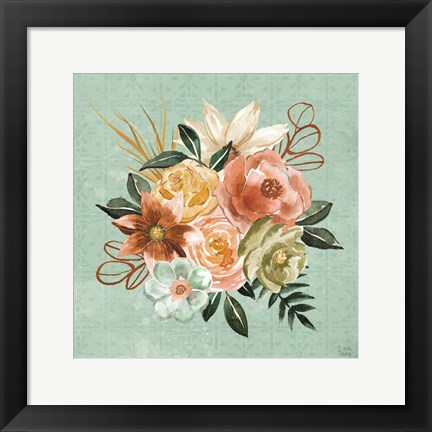 Framed Floral Chic V Print
