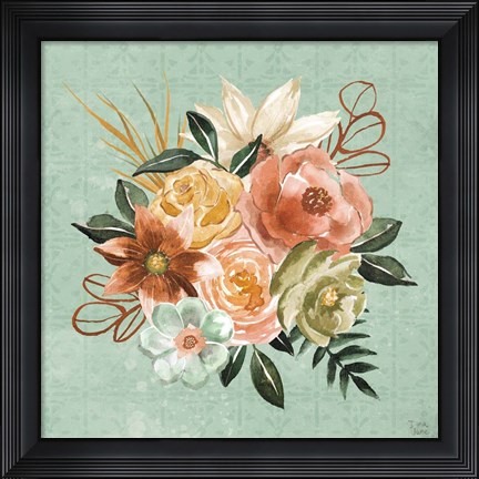 Framed Floral Chic V Print