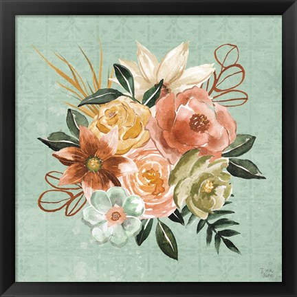 Framed Floral Chic V Print