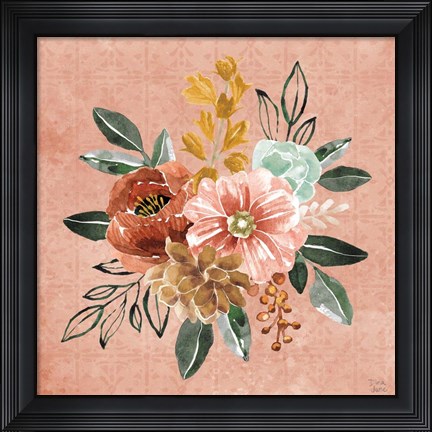 Framed Floral Chic IV Print