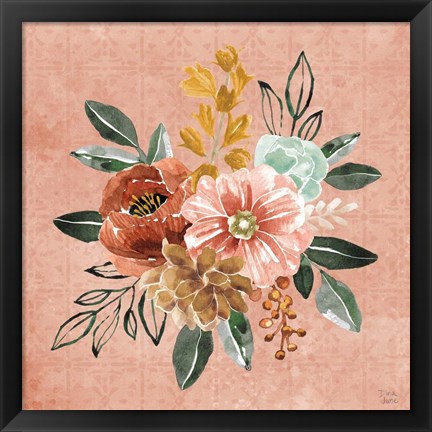 Framed Floral Chic IV Print