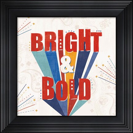 Framed Sparkle and Shine V Print