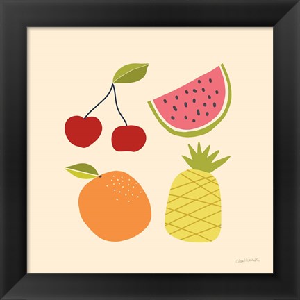 Framed Summer Fruits II Print