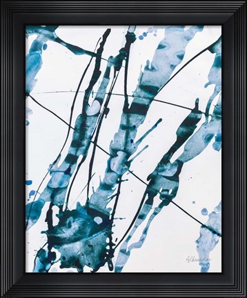Framed Abstract Splash Print