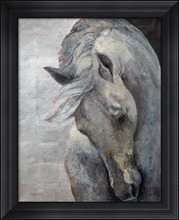 Framed Shy Grey No Tear Print