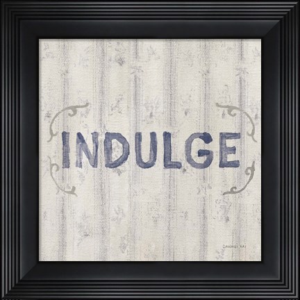 Framed Victorian Bath Words IV Sq Print