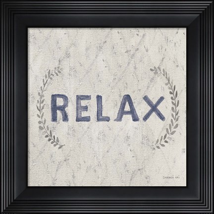 Framed Victorian Bath Words II Sq Print