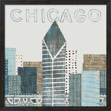 Framed Chicago Landmarks II Print