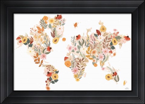 Framed Autumn Meadow World Print